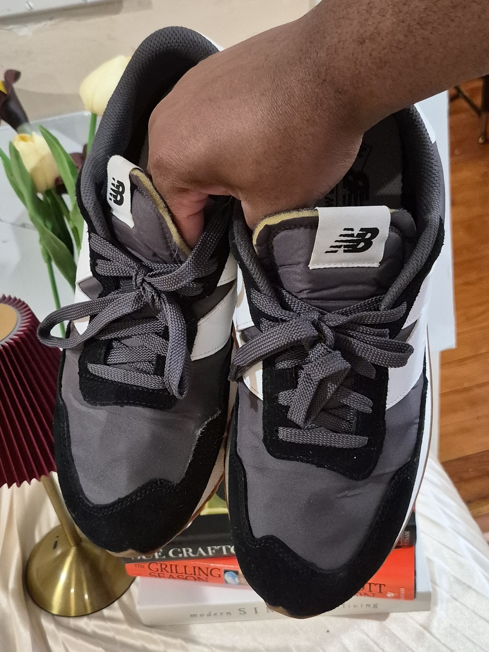 ​New Balance 237 Women's Sneakers Black Grey Size 10.5WS237 Retro Running Shoes